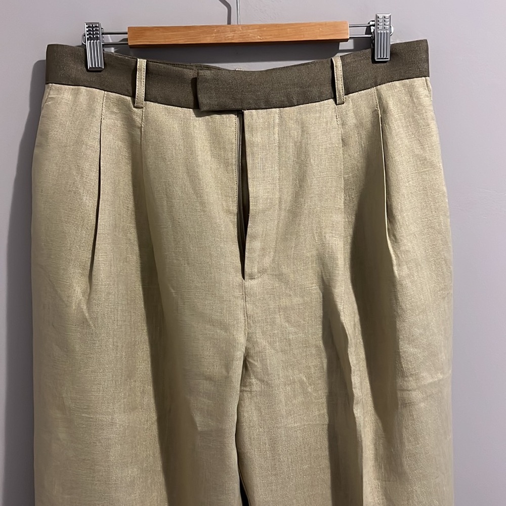✨H.P.✨ NWTS F.P. TAILORED LINEN PANTS (10) - Picture 6 of 15